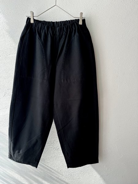 画像8: prit 30/1三本引き揃えドビーツイル両面起毛 コクーンパンツ  (8)