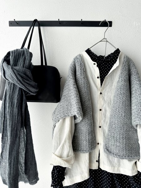 画像9: Veritecoeur ドルマンニットカーディガン (9)