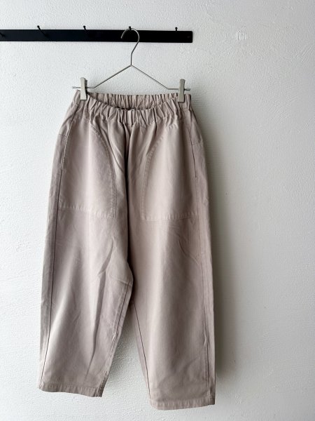 画像7: prit 30/1三本引き揃えドビーツイル両面起毛 コクーンパンツ  (7)