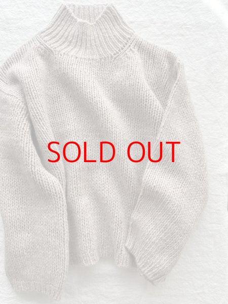 画像9: Véritécoeur ハンドニットハイネックプルオーバー (9)