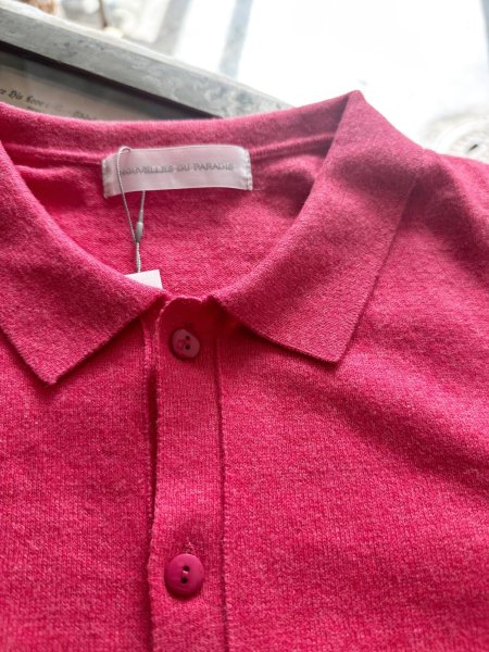 画像3: nouvelles du paradis ムーコットン ポロカーディガン (3)