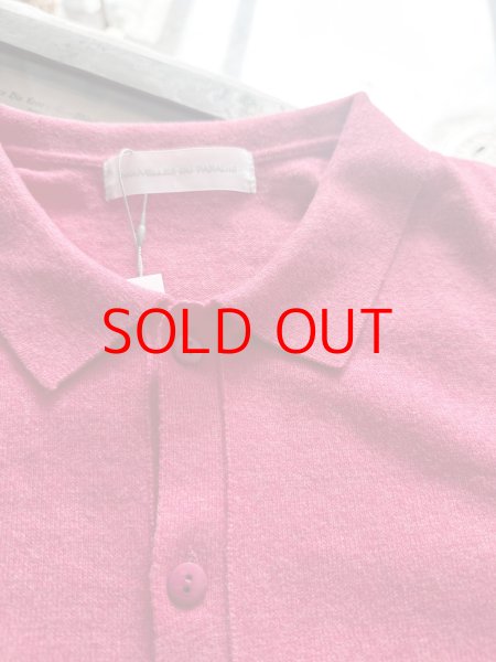 画像3: nouvelles du paradis ムーコットン ポロカーディガン (3)