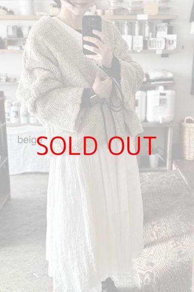 画像5: Véritécoeur リネンウールショールジャケット (5)