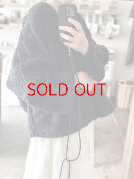 画像1: Véritécoeur リネンウールショールジャケット (1)