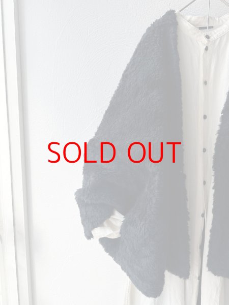 画像11: Véritécoeur リネンウールショールジャケット (11)