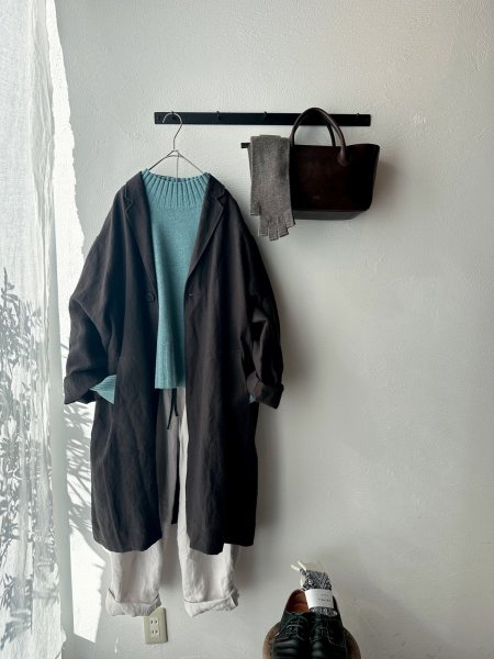 画像8: Luminaes 起毛リネン ジャケットコート【unisex】 (8)