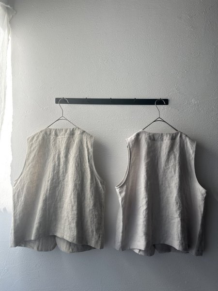 画像8: Luminaes 起毛リネン クルーベスト (8)