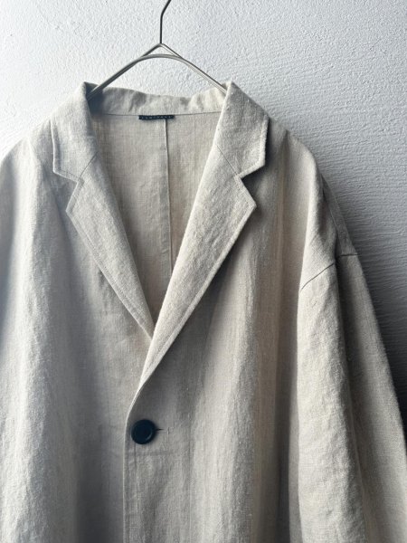画像12: Luminaes 起毛リネン ジャケットコート【unisex】 (12)