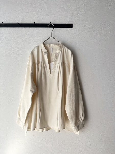 画像4: grin 綿ビエラ スキッパープルオーバー (4)