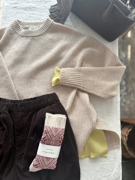 画像2: grin 18wコーデュロイ タックラインパンツ (2)