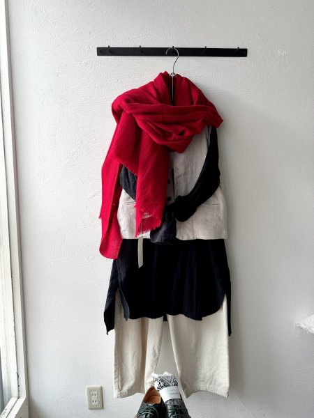 画像3: Luminaes 起毛リネン クルーベスト (3)