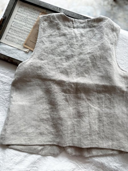 画像8: Luminaes 起毛リネン クルーベスト (8)