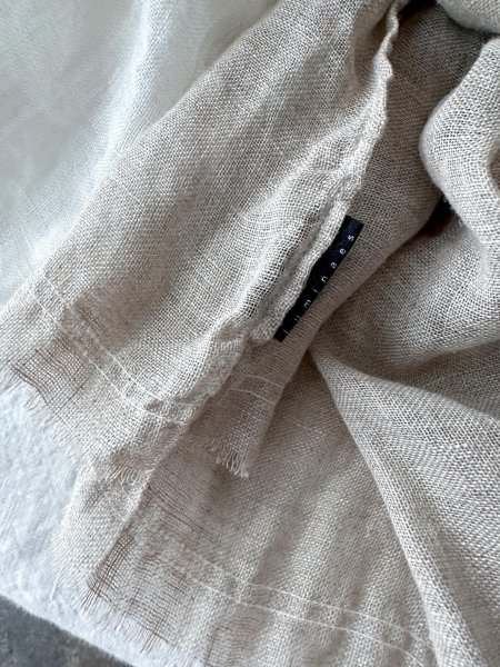 画像5: Luminaes リネンガーゼ ストール (5)