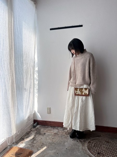 画像2: Véritécoeur ハンドニットハイネックプルオーバー (2)