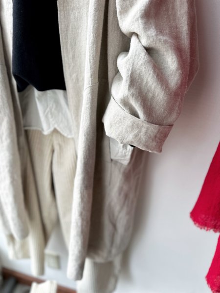 画像6: Luminaes 起毛リネン ジャケットコート【unisex】 (6)