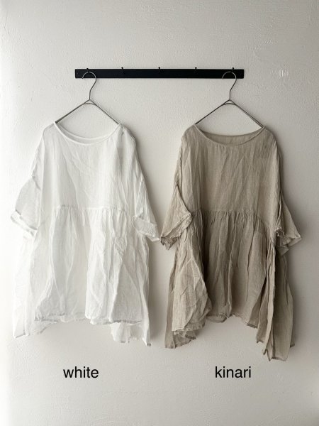 画像2: Véritécoeur リネンギャザープルオーバー (2)