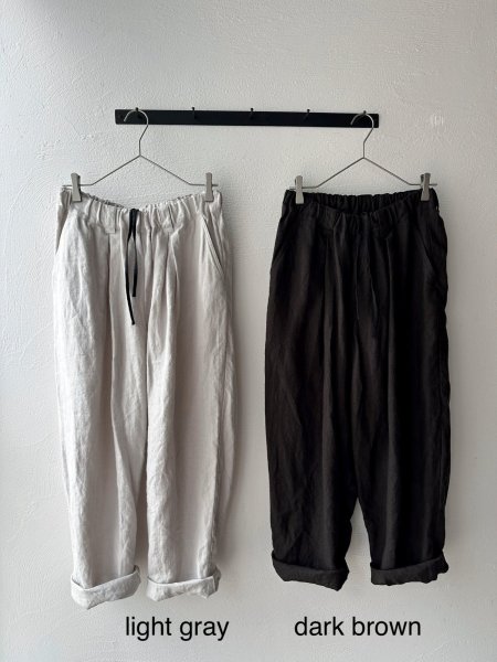 画像7: Luminaes 起毛リネン タックバレルPT (7)