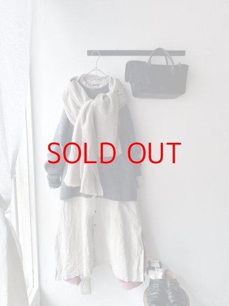 画像3: Luminaes 起毛リネン シャツワンピース (3)