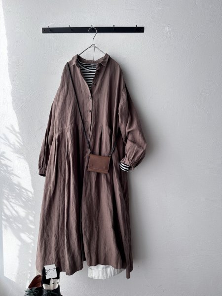 画像5: Luminaes コルトレイクリネン タックワンピース (5)