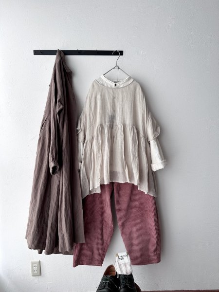 画像2: Luminaes ゆったりコーデュロイパンツ (2)