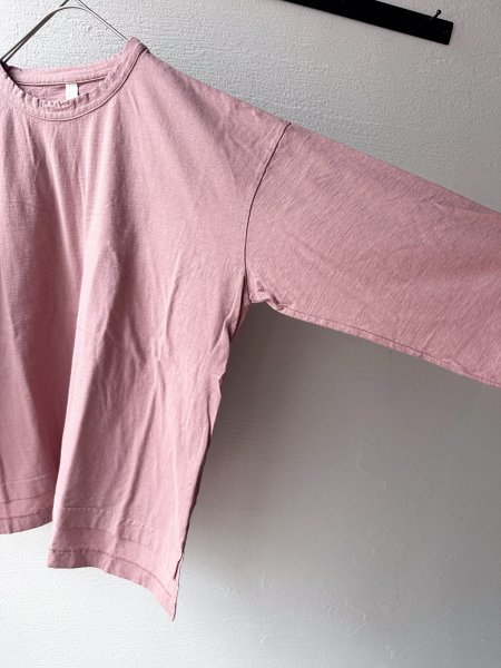 画像3: prit 30/1リサイクルムラ糸天竺 7分袖ワイドＴシャツ (3)