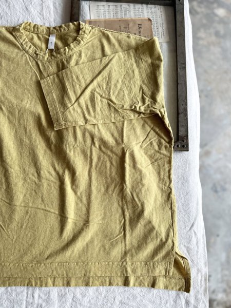 画像6: prit 30/1リサイクルムラ糸天竺 7分袖ワイドＴシャツ (6)