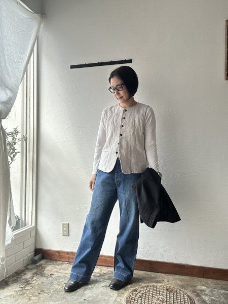 画像1: Veritecoeur  バーティカルポケットデニム (1)