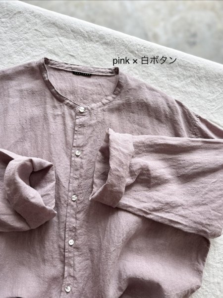 画像8: Luminaes 1/60手染めリネン ロングシャツ 【unisex】 (8)