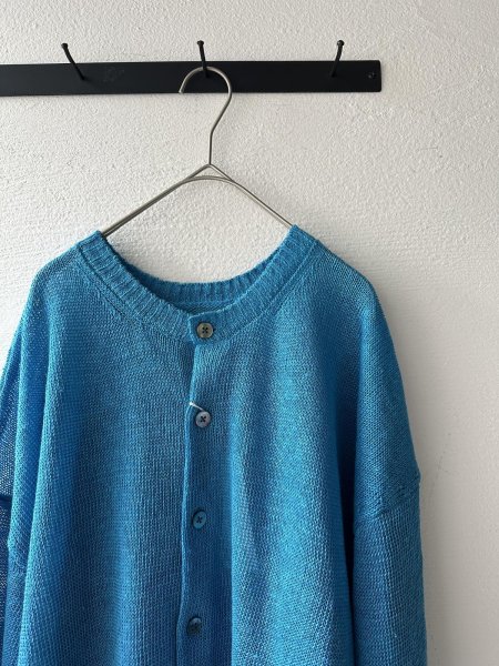 画像6: prit 2/24リネン7G天竺編み 2way7分袖ワイドカーディガン (6)