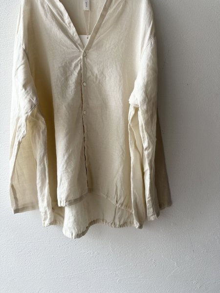 画像5: prit 60/1ラミーバイオクロス 裾ゴムカーディガン (5)