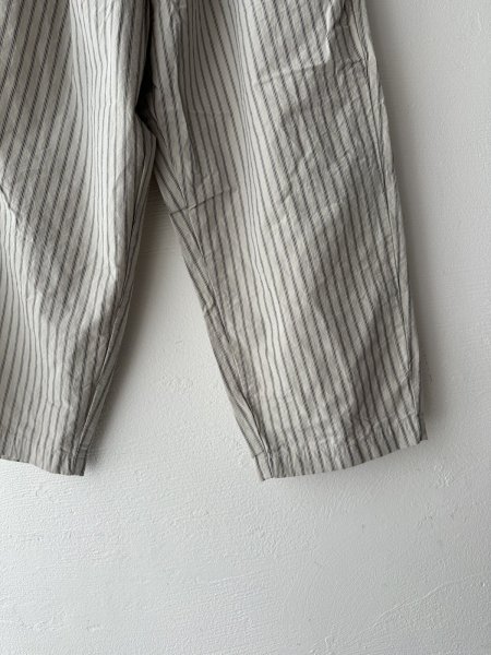画像6: prit コットンリネンウェザー近江晒加工 タックバギーパンツ (6)