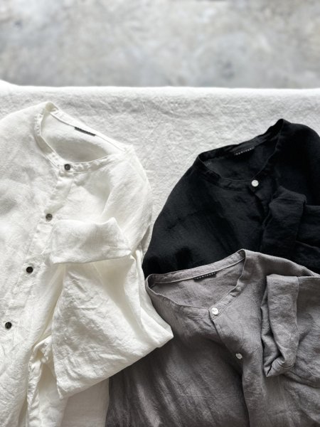 画像15: Luminaes 1/60手染めリネン ロングシャツ 【unisex】 (15)