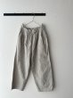 画像3: prit コットンリネンウェザー近江晒加工 タックバギーパンツ (3)