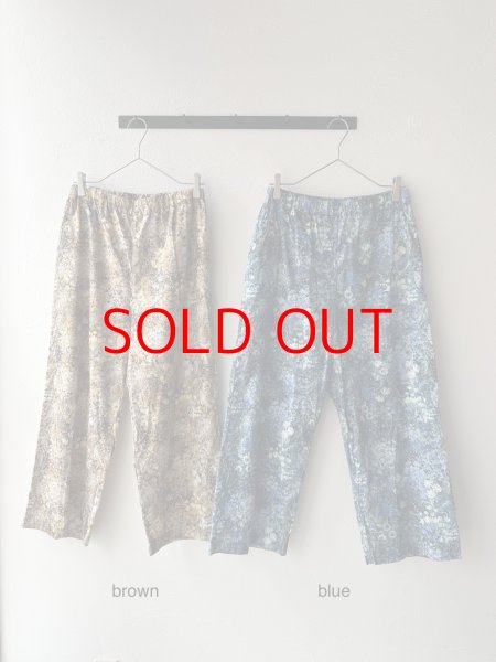 画像12: prit 60/1ローンガーデンプリントワイドパンツ (12)