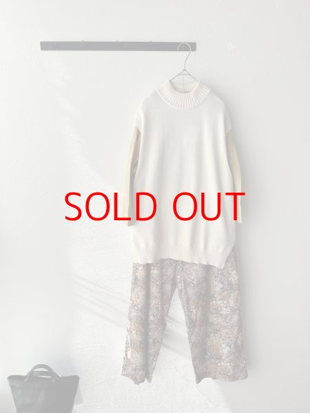 画像3: prit 60/1ローンガーデンプリントワイドパンツ (3)