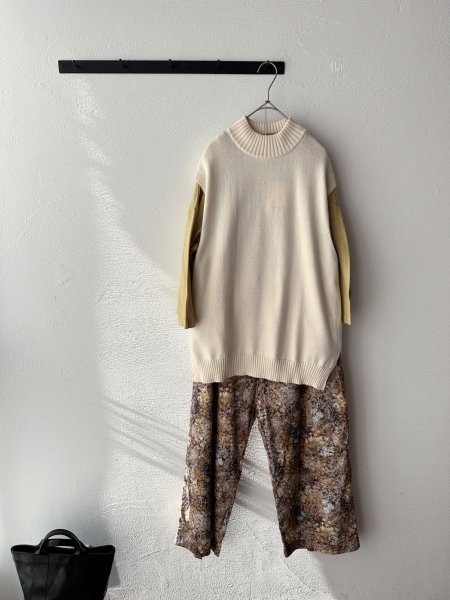 画像8: prit 30/1リサイクルムラ糸天竺 7分袖ワイドＴシャツ (8)