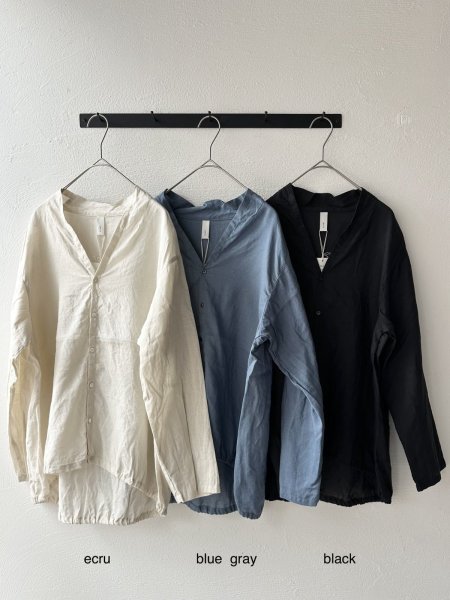 画像2: prit 60/1ラミーバイオクロス 裾ゴムカーディガン (2)