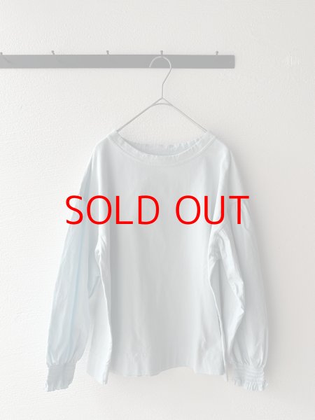 画像1: grin 40/2天竺×布帛 シャーリングPO (1)