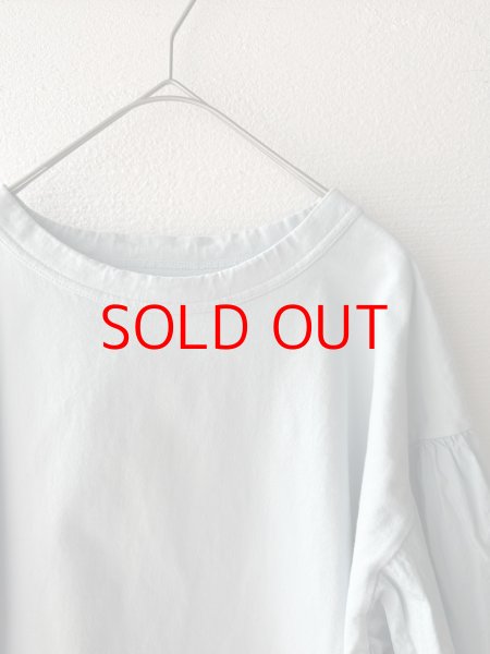 画像2: grin 40/2天竺×布帛 シャーリングPO (2)