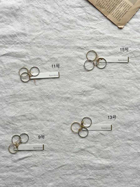 画像4: Aperdiem Contour Trio Ring (4)