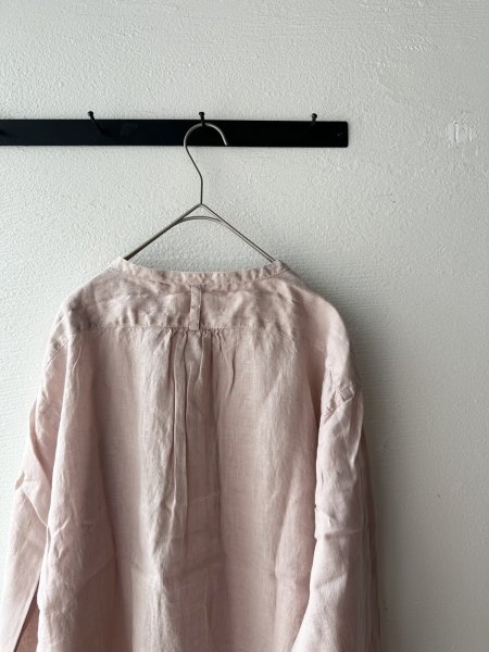 画像11: prit 60/1フレンチリネン バンドカラーワイドシャツ (11)