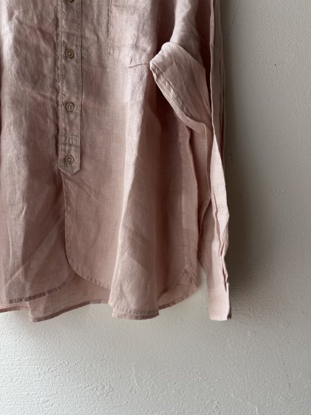 画像9: prit 60/1フレンチリネン バンドカラーワイドシャツ (9)