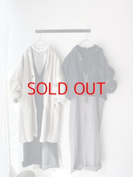 画像3: *sale40%off* grin 40/2天竺 × 布帛 フリルPO【クリックポスト（185円）発送可能】 (3)