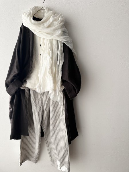 画像4: Luminaes 起毛リネン ジャケットコート【unisex】 (4)