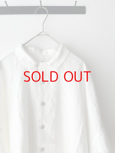 画像2: grin 40リネンスクエア6分袖シャツ (2)