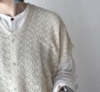 画像4: grin コットンレースニット ポンチョベスト (4)