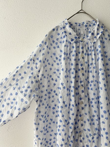 画像5: grin floraシアープリント リンクルシャツ (5)