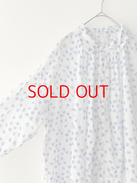画像9: grin floraシアープリント リンクルシャツ (9)