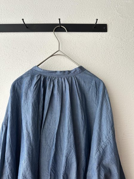 画像8: grin INDIAデニムボイル スキッパープルオーバー (8)