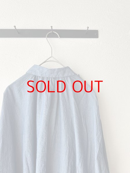 画像9: grin INDIAデニムボイル 三角フリルシャツ (9)